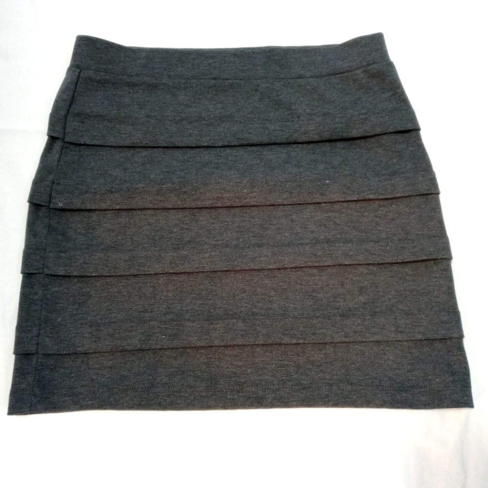 Charcoal black mini skirt